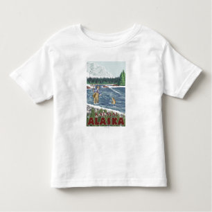 Camiseta Infantil Pescador da mosca - Katmai, Alaska