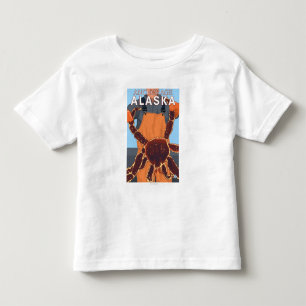 Camiseta Infantil Pescador do rei caranguejo - Anchorage, Alaska
