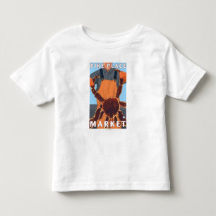 Camiseta Infantil Pescador do rei caranguejo - mercado de lugar de