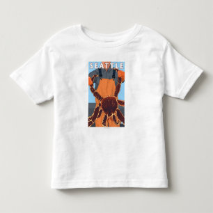 Camiseta Infantil Pescador do rei caranguejo - Seattle, Washington
