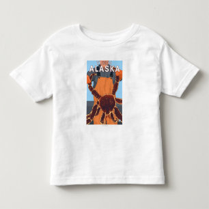 Camiseta Infantil Pescador do rei caranguejo - Yukon, Alaska