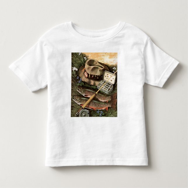 Camiseta Infantil Pescando ainda a vida (Frente)