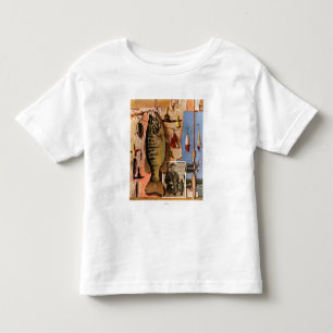 Camiseta Infantil Pescando ainda a vida por John Atherton