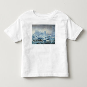 Camiseta Infantil Pescando para a morsa no oceano ártico, 1841