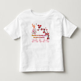 Camiseta Infantil Pétalas em Harmonia Rosa