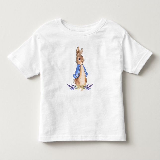 Camiseta Infantil Peter, o arco de ouro lavanda do Coelho (Frente)