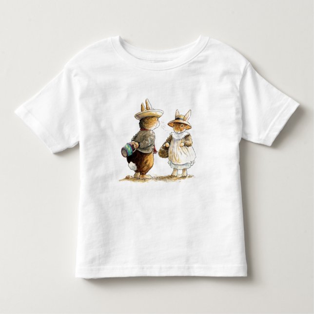Camiseta Infantil Peter Rabbit (casal) (Frente)