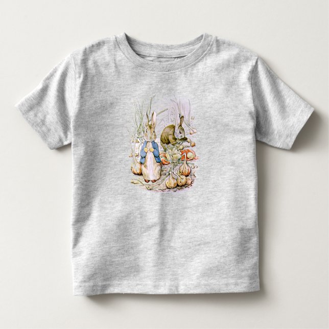 Camiseta Infantil Peter Rabbit e Benjamin Bunny Toddler T-shirt (Frente)