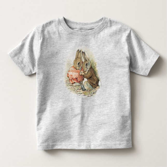 Camiseta Infantil Peter Rabbit e Benjamin Bunny Toddler T-shirt (Frente)