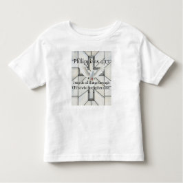 Camiseta Infantil Philippians 4:13 Bible Verse Toddler's Tee Shirt