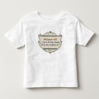 Camiseta Infantil Philippians 4:13 Shield Toddler's Tee Shirt