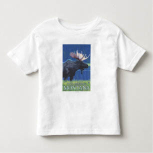 Camiseta Infantil Philipsburg, alce de MontanaMoonlight