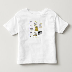 Camiseta Infantil Philly Acronym Tourist Toddler Tee