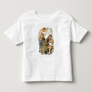 Camiseta Infantil Phryne: caricatura do modelo de um artista