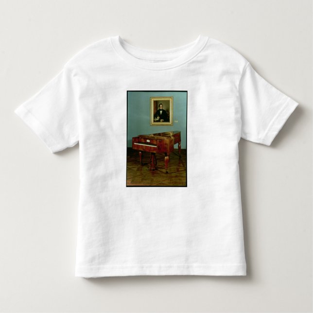 Camiseta Infantil Piano que pertence a Franz Peter Schubert (Frente)