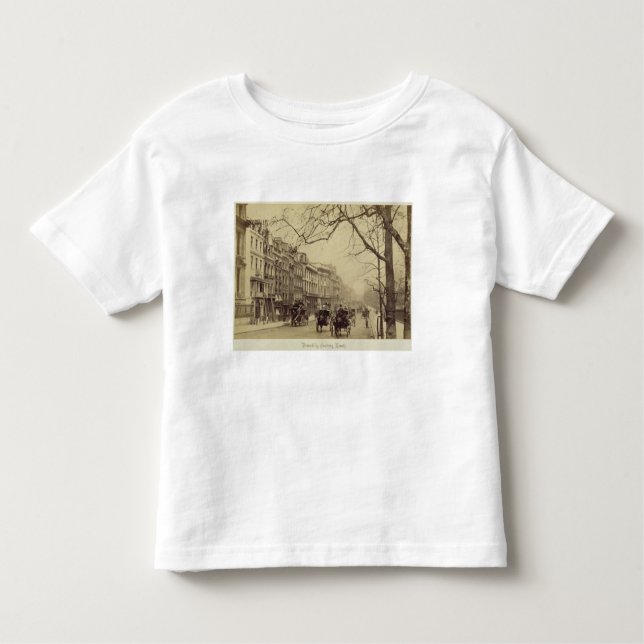 Camiseta Infantil Piccadilly que enfrenta o leste, (foto do sepia) (Frente)