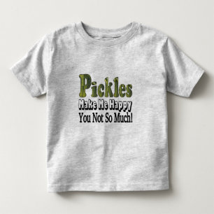 Camiseta Infantil Picles Me Fazem Feliz