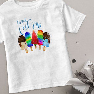 Camiseta Infantil Picolé de Aniversário de 1 Ano do Menino