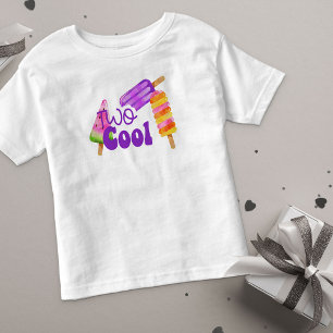 Camiseta Infantil Picolé de Aniversário de 2 anos de Duas Meninas Le