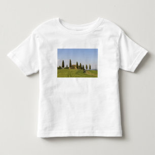 Camiseta Infantil Pienza, Val d'Orcia, província de Siena, Toscana,