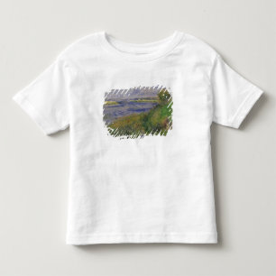 Camiseta Infantil Pierre bancos de Renoir um do Seine, Champrosay