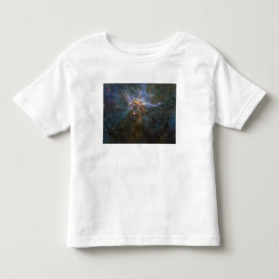 Camiseta Infantil Pilares de formação de estrelas da Carina Nebula