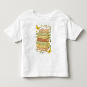 Camiseta Infantil Pilha Botânica Natureza e Livro