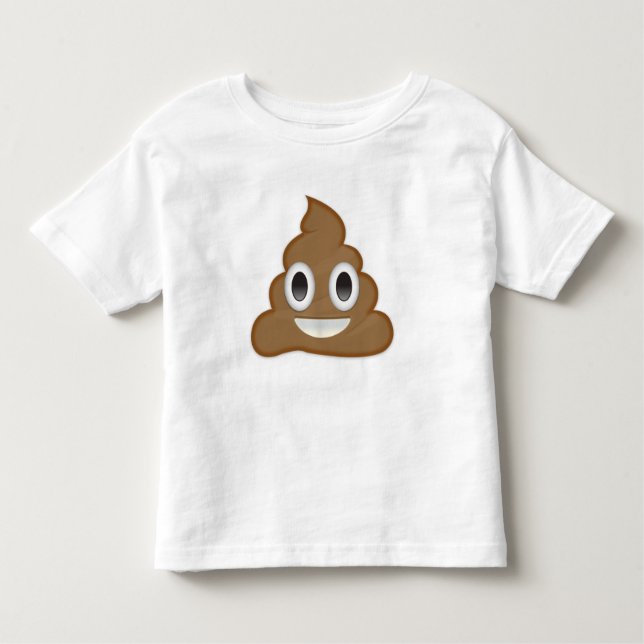 Camiseta Infantil Pilha de Poo Emoji (Frente)
