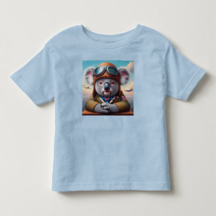 Camiseta Infantil Piloto de avião Koala