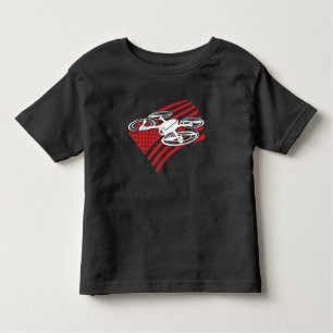 Camiseta Infantil Piloto de drone Multirotor Quadcopter Sinalizador 
