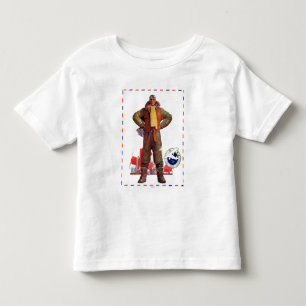 Camiseta Infantil Piloto do correio aéreo