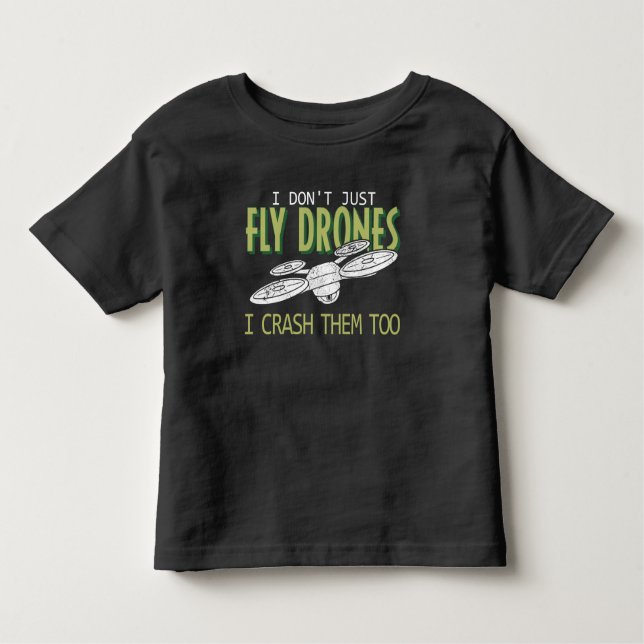 Camiseta Infantil Piloto Multirotor-Quadcopter Drone os trava também (Frente)