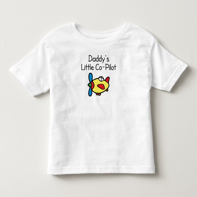 Camiseta Infantil Piloto pequeno pai (Frente)