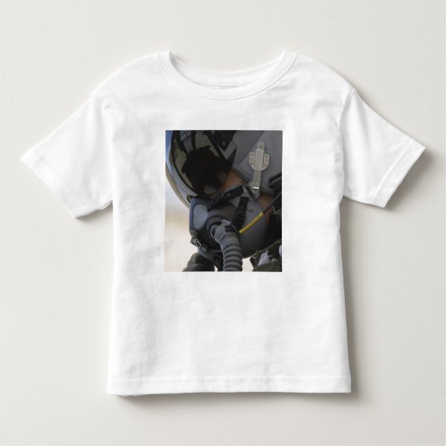 Camiseta Infantil Piloto senta-se em seu Thunderbolt II A-10 (Frente)