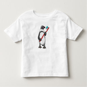 Camiseta Infantil Pincel dos dentes pinguins