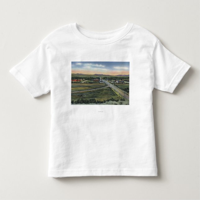 Camiseta Infantil Pinedale, WY - capital de distrito de Sublette (Frente)