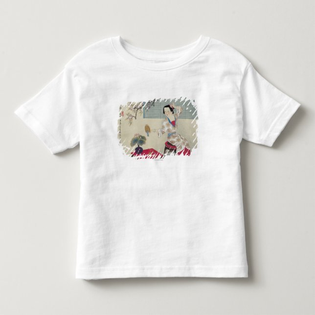 Camiseta Infantil Pingamento acima na manhã (Frente)
