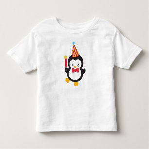 Camiseta Infantil Pinguim Bonito, Chapéu Fpartidário, Firecracker, B