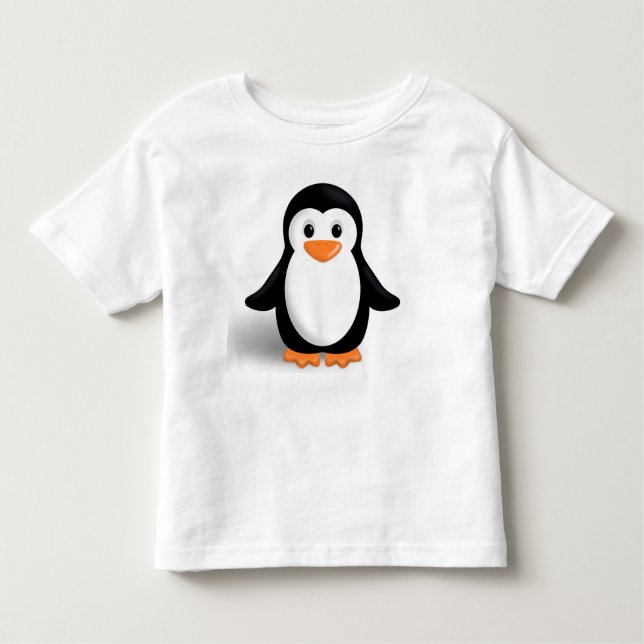 Camiseta Infantil Pinguim bonito do bebê (Frente)
