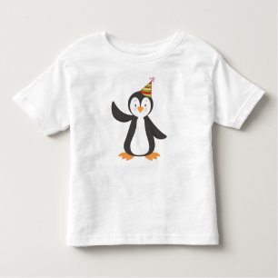 Camiseta Infantil Pinguim Bonito, Pinguim Bebê, Pinguim Com Chapéu D