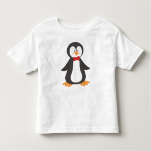 Camiseta Infantil Pinguim Bonito, Pinguim Pequeno, Pinguim Com Arco