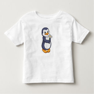 Camiseta Infantil Pinguim com Daisy