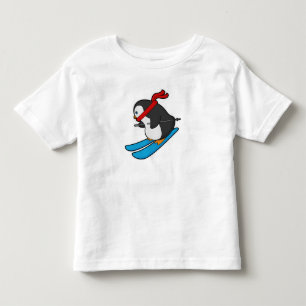 Camiseta Infantil Pinguim com esqui