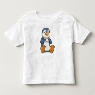 Camiseta Infantil Pinguim com Taça do Café