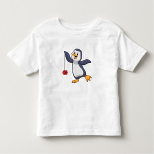 Camiseta Infantil Pinguim com Yo-Yo