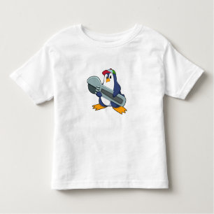 Camiseta Infantil Pinguim como Mecânico com Ferramenta