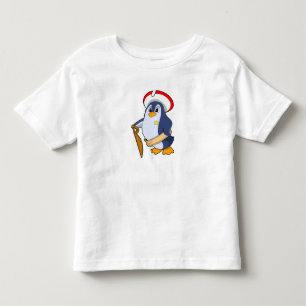 Camiseta Infantil Pinguim como Pirata com Chapéu