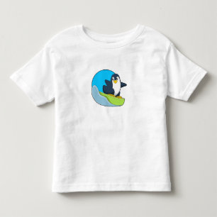 Camiseta Infantil Pinguim como praticante de snowboard com Sonowboar