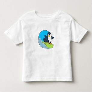 Camiseta Infantil Pinguim como Snowboarder com Sonowboard.PNG