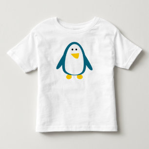 Camiseta Infantil Pinguim de Desenho Fofo